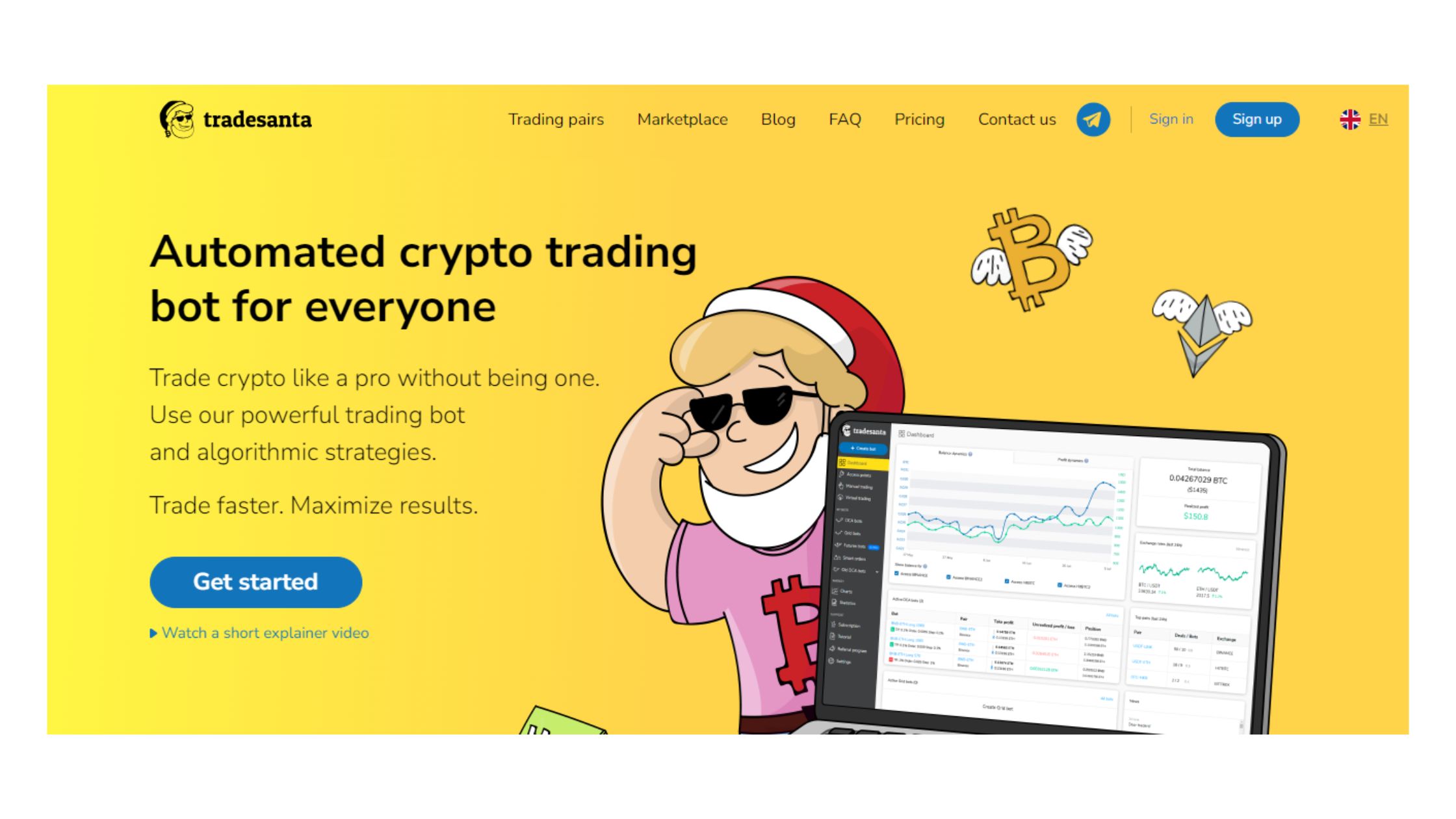 tradesanta is a reliable automated crypto trading platform